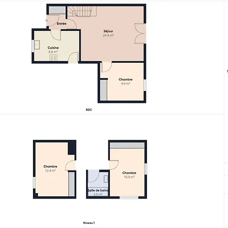 Jolie Maison De Vacance Pour 6 - Jardin Clos